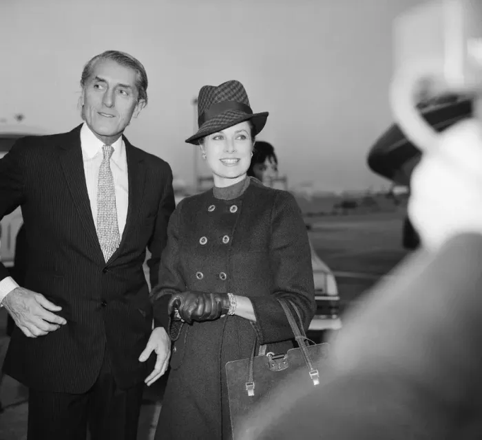 Framed Print : Princess Grace arrives at Heathrow Airport today from Monaco Framed Print : Princess Grace arrives at Heathrow Airport today from Monaco