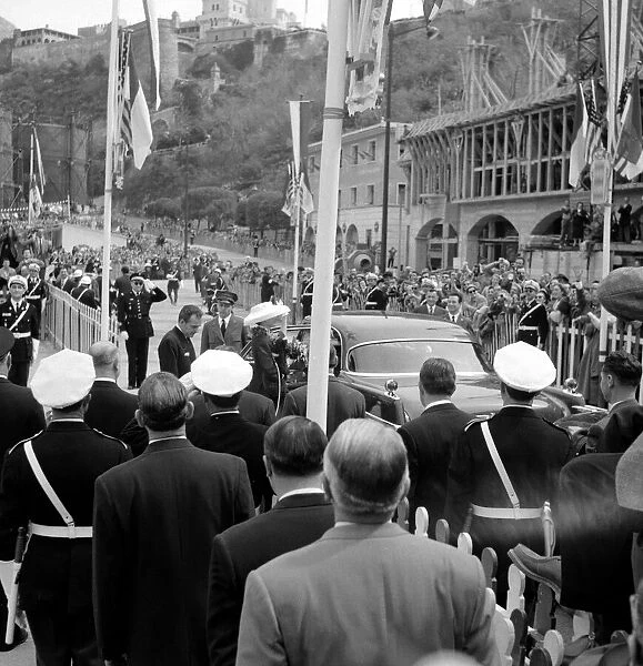 Princess Grace Kelly arrives in Monte Carlo, 12th April 1956