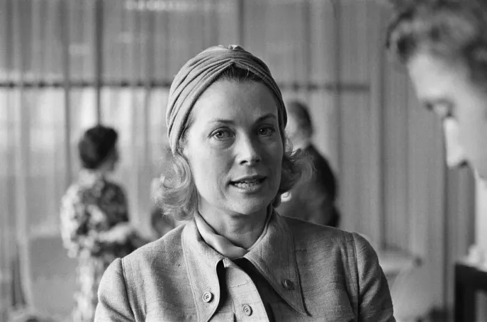 Framed Print : Princess Grace of Monaco arrives at Dublin Airport in Ireland Framed Print : Princess Grace of Monaco arrives at Dublin Airport in Ireland