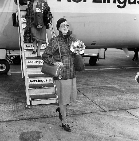 Princess Grace of Monaco arrives at Heathrow Airport after her recent visit to Ireland
