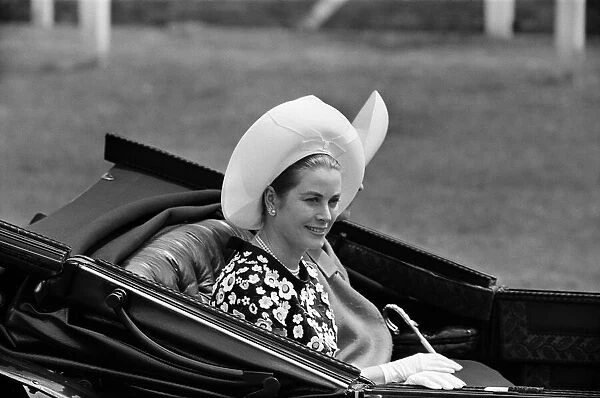 Princess Grace of Monaco arrives at Royal Ascot. 14th June 1966