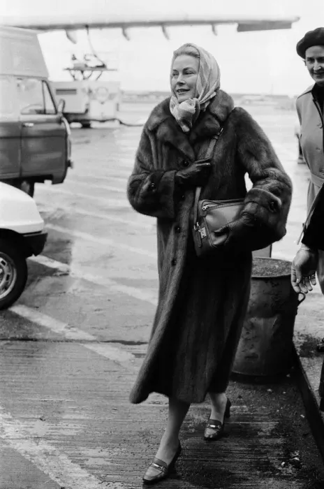 Framed Print : Princess Grace of Monaco at Heathrow Airport. 8th March 1981 Framed Print : Princess Grace of Monaco at Heathrow Airport. 8th March 1981