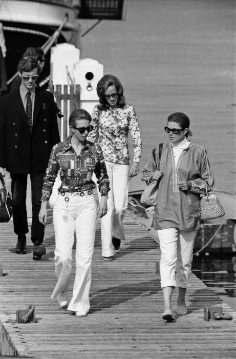 Framed Print : Princess Grace of Monaco hosts Princess Anne for lunch aboard her family schooner Cecelia Framed Print : Princess Grace of Monaco hosts Princess Anne for lunch aboard her family schooner Cecelia