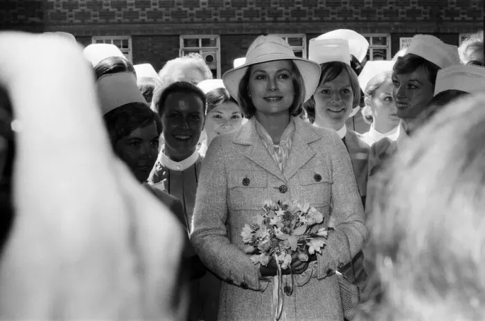 Framed Print : Princess Grace of Monaco in London to perform a special ceremony to open the Princess Framed Print : Princess Grace of Monaco in London to perform a special ceremony to open the Princess