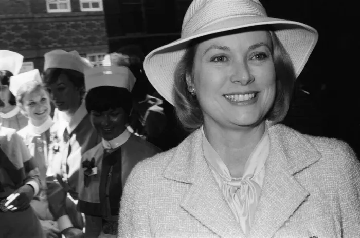 Framed Print : Princess Grace of Monaco in London to perform a special ceremony to open the Princess Framed Print : Princess Grace of Monaco in London to perform a special ceremony to open the Princess
