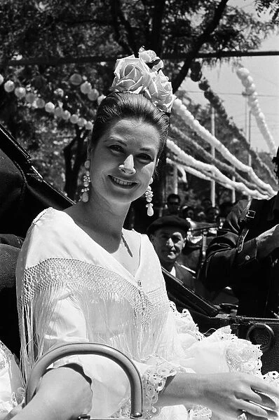 Princess Grace of Monaco at the Seville Fair. Seville, Spain. April 1966