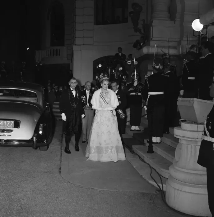 Framed Print : Princess Grace and Prince Rainier III arrive for a special ballet performance Framed Print : Princess Grace and Prince Rainier III arrive for a special ballet performance
