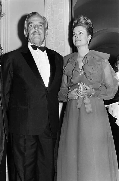 Princess Grace and Prince Rainier of Monaco attend a Variety Club of Great Britain Ball