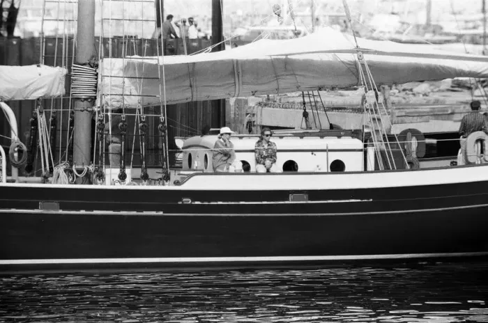 Framed Print : Princess Grace and Prince Rainier of Monaco host Princess Anne for lunch aboard their Framed Print : Princess Grace and Prince Rainier of Monaco host Princess Anne for lunch aboard their