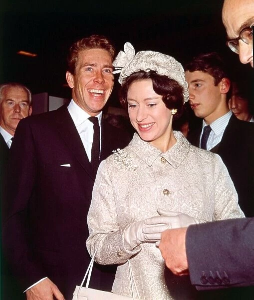 Princess Margaret 1964 and Lord Snowdon at the Motor show in Earl Court