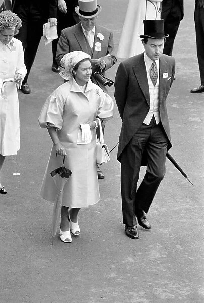 Princess Margaret arrives at Royal Ascot for the second day of races