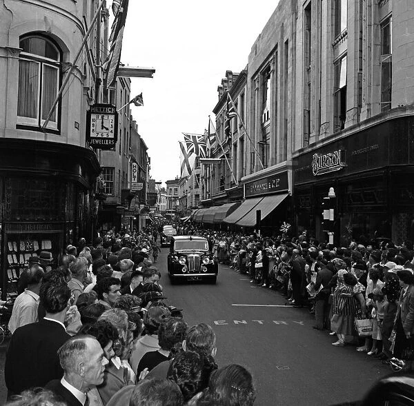 Princess Margaret arrives in Saint Helier, Jersey. 24th June 1959