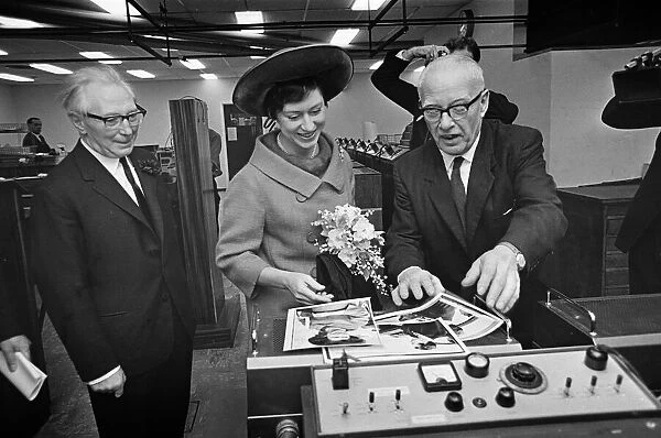 Princess Margaret, Countess of Snowdon opens the new Birmingham Post & Mail offices