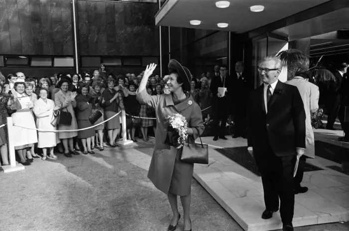 Framed Print : Princess Margaret, Countess of Snowdon opens the new Birmingham Post & Mail offices