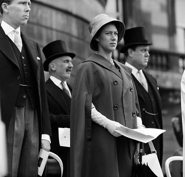 Princess Margaret at the farewell parade of the 3rd Battalion of the Grenadier Guards in