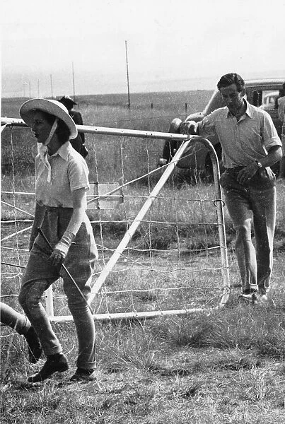 Princess Margaret and Group Captain Peter Townsend photographed at Harrismith during