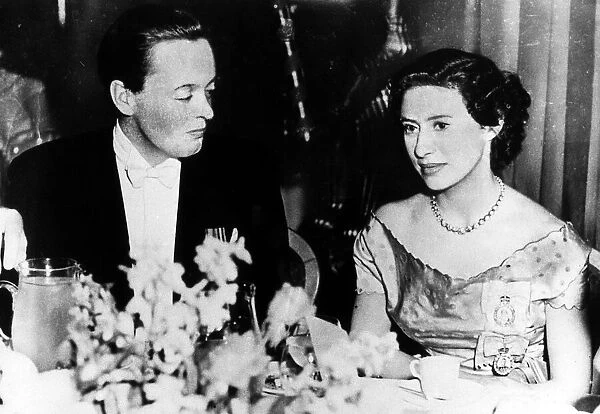 Princess Margaret and Lord Blanford - May 1953 Dining