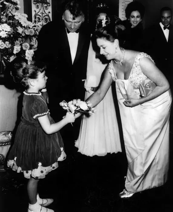 Framed Print : Princess Margaret meets Richard Burton and Elizabeth Taylor At premiere of Framed Print : Princess Margaret meets Richard Burton and Elizabeth Taylor At premiere of
