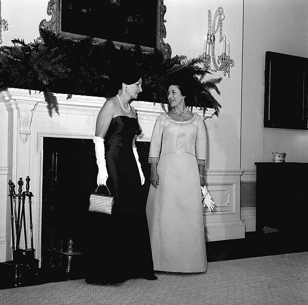 Princess Margaret - November 1965 with President Lyndon B Johnson