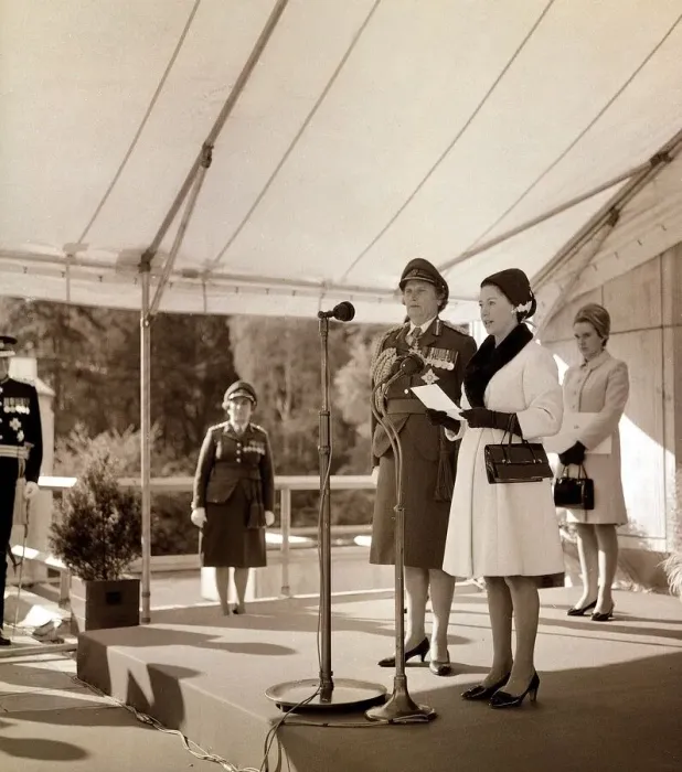 Framed Print : Princess Margaret - October 1967 and Dame Margot Turner opening the Army nurses new Framed Print : Princess Margaret - October 1967 and Dame Margot Turner opening the Army nurses new