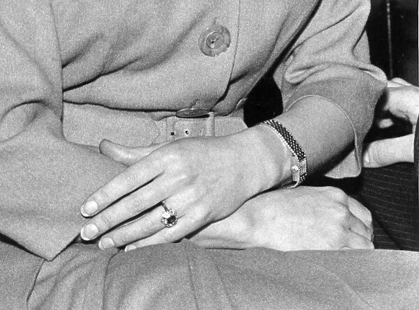 Princess Margaret pictured. The picture is a close up of her hand