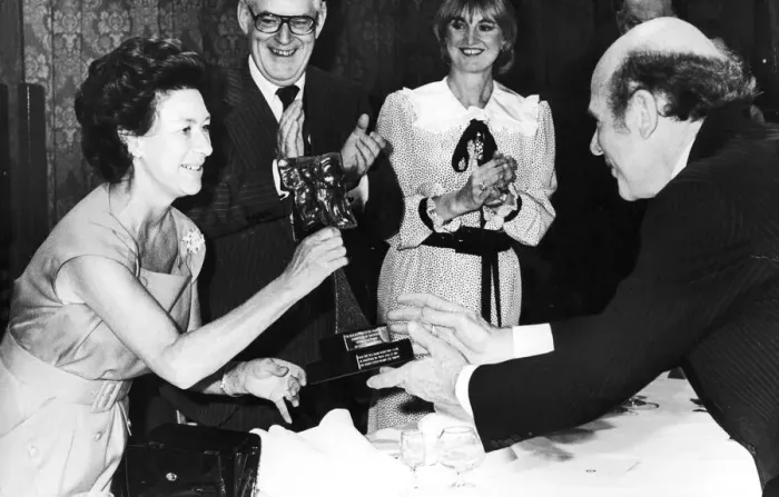 Framed Print : PRINCESS MARGARET PRESENTS AN AWARD TO ROY PLOMLEY AT THE TELEVISION AND RADIO INDUSTRIES Framed Print : PRINCESS MARGARET PRESENTS AN AWARD TO ROY PLOMLEY AT THE TELEVISION AND RADIO INDUSTRIES