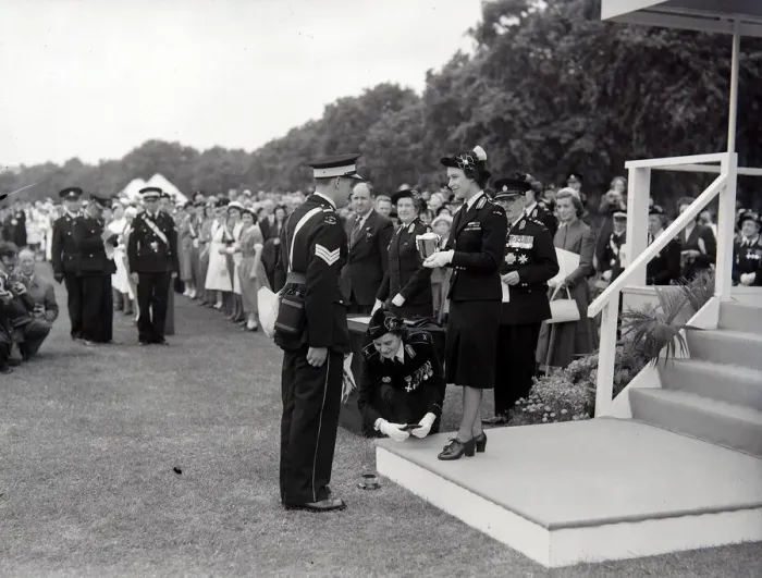 Framed Print : Princess Margaret seen here at the St John Ambulance Cadet Rally in Hyde Park London