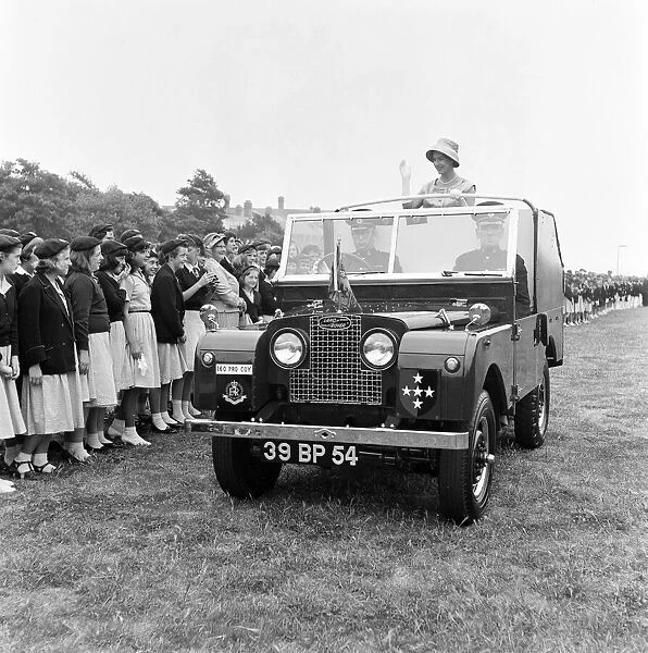Princess Margaret visits St Johns Ambulance Brigade at Saint Peter Port, Guernsey