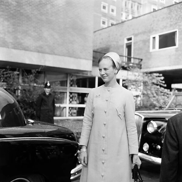 Princess Margrethe of Denmark visits the Owens Park Hall of residence, Wilmslow Road