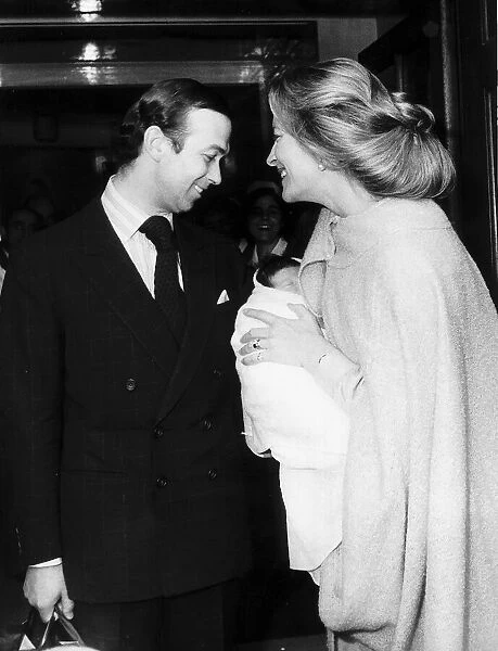 Princess Michael OF Kent presents baby son Frederick to father Prince Michael OF Kent