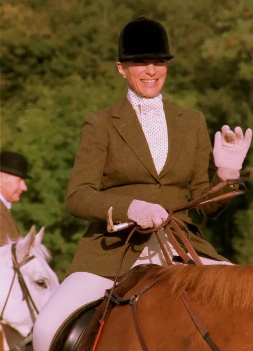 Framed Print : Princess Michael of Kent rides out with the Beufont Hunt October 1995 Framed Print : Princess Michael of Kent rides out with the Beufont Hunt October 1995