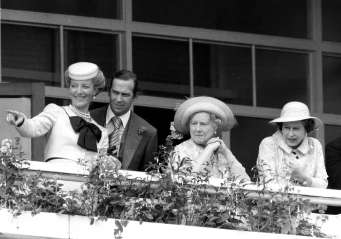 Framed Print : Princess Michael and Prince Michael of Kent with Queen Elizabeth II Framed Print : Princess Michael and Prince Michael of Kent with Queen Elizabeth II