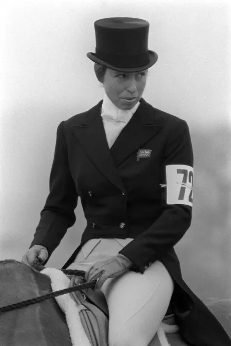 Framed Print : Princess Royal Anne April 1982 on horse back during Badminton horse trials