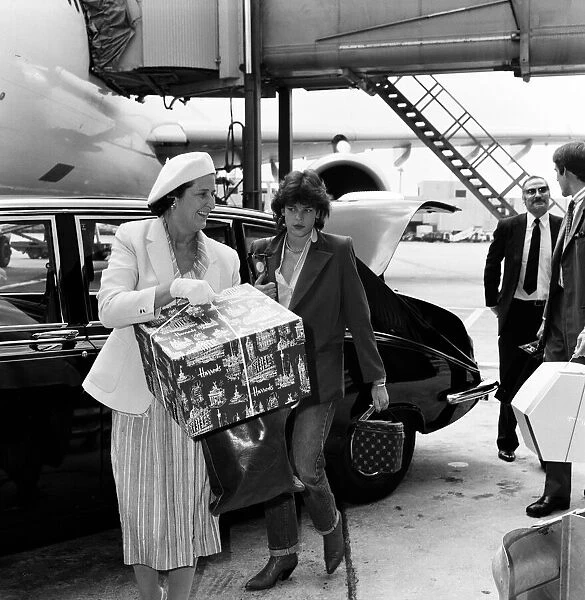 Princess Stephanie of Monaco leaving Heathrow Airport for Nice. 14th July 1981