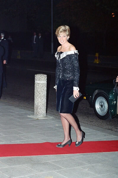 The Princess of Wales, Princess Diana, is guest of honour at a special performance of