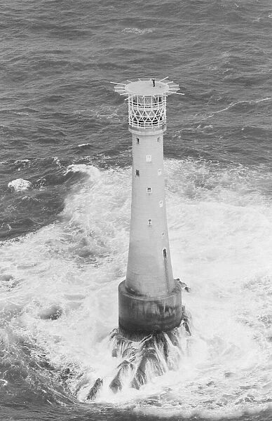Principle Lighthouse Keeper Andy Bluer on the Bishops Rock Lighthouse