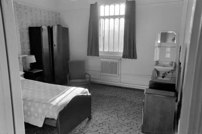 Framed Print : The Priory - Rochampton (Nursing Home) The room where Brian Jones stayed. December 1967 Framed Print : The Priory - Rochampton (Nursing Home) The room where Brian Jones stayed. December 1967