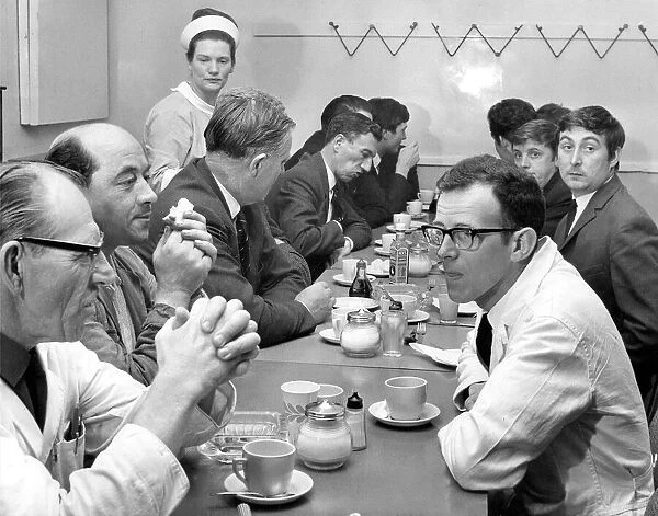 Procter and Gamble staff at their staff canteen in 1968