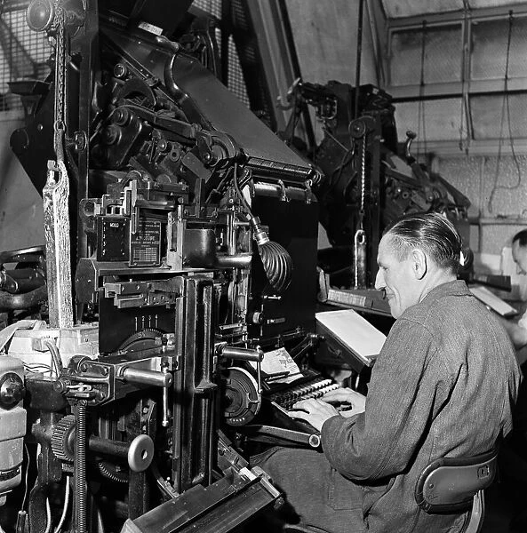 Production of the Daily Mirror newspaper, Geraldine House, Fetter Lane, London