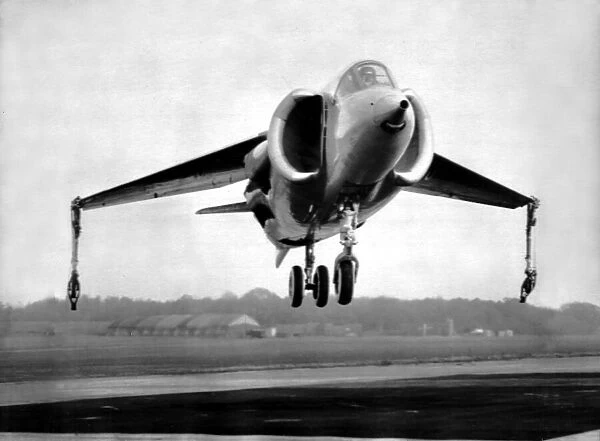 The prototype Hawker Siddeley P. 1127  /  Kestrel vertical and short take off aircraft