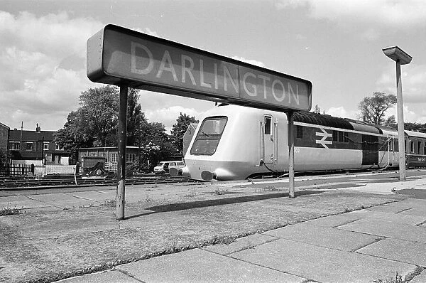 Prototype InterCity 125 diesel powered passenger train at Darlington Train Station