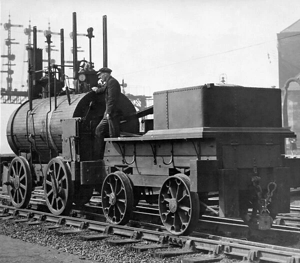 Puffing Billy one of Georgen Stephensons first engines on 9th April 1945