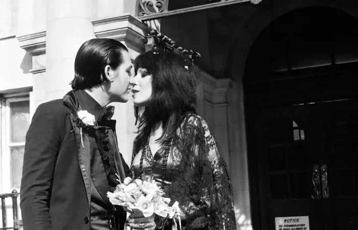 Framed Print : Punk rock wedding at Acton Town Hall of The Damned frontman Dave Vanian, 20