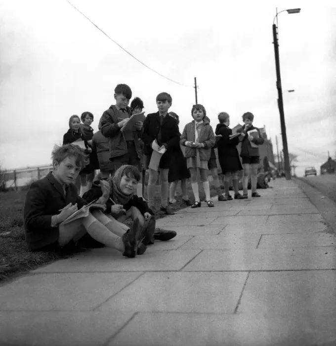 Framed Print : Pupils from Arcot Hall School in Cramlington carrying out a road safety project 24 April Framed Print : Pupils from Arcot Hall School in Cramlington carrying out a road safety project 24 April