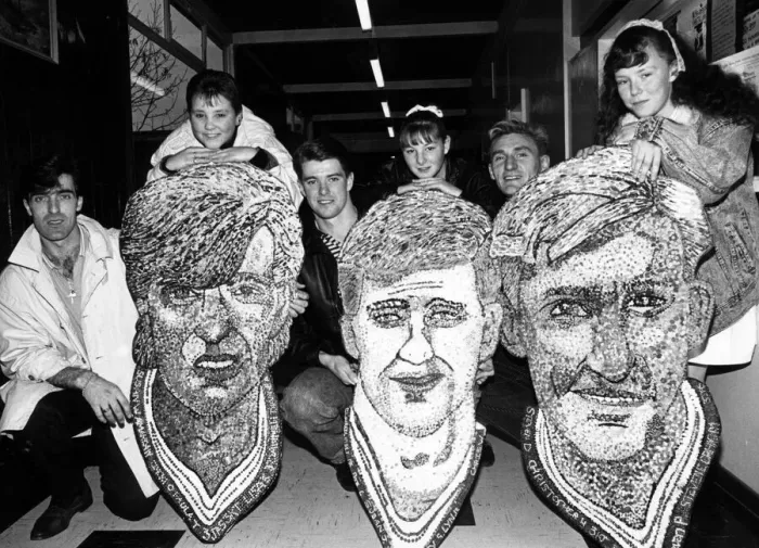 Framed Print : Pupils at Keldholme School have scored with three unusual paintings of Boro stars Framed Print : Pupils at Keldholme School have scored with three unusual paintings of Boro stars