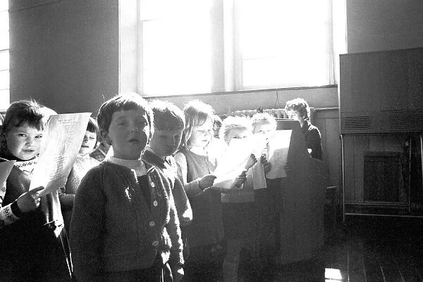 Pupils at Seaton Delaval First School, Tyne and Wear 14 April 1970 - The youngsters in