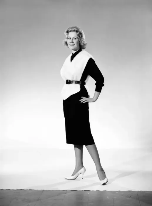 Framed Print : Puts hairs on your chest. Clothing: Fashion: Blouse. Woman wearing white furry blouse