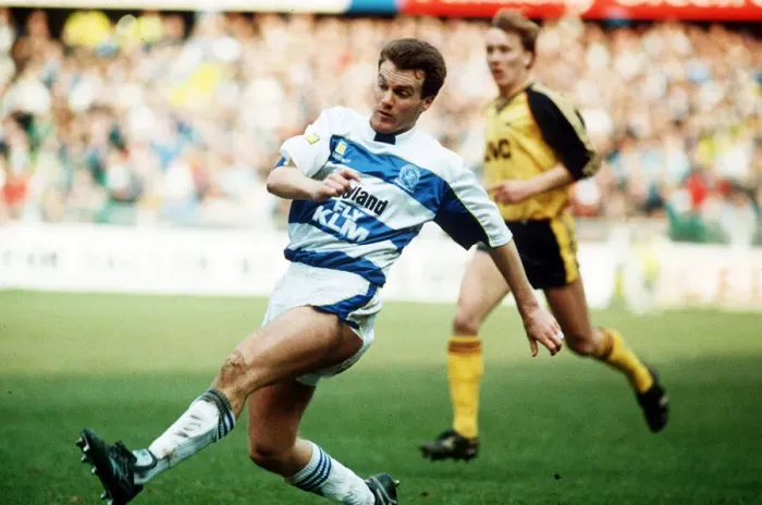 Framed Print : QPR v Arsenal league match at Loftus Road March 1990. QPR Framed Print : QPR v Arsenal league match at Loftus Road March 1990. QPR