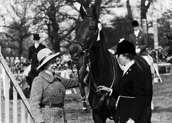 The Queen and daughter Princess Anne who competed for the first time at Badminton