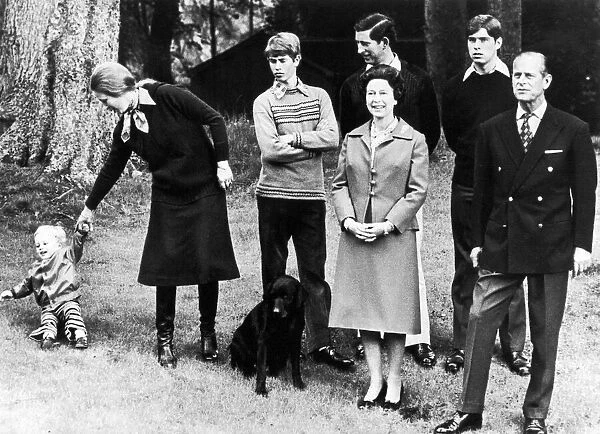 The Queen and the Duke of Edinburgh seen here at Balmoral Castle Scotland with Prince